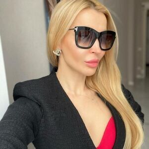 Tom Ford Women Sunglasses Shiny Black Smoke Butterfly DASHA FT0822/S 01B